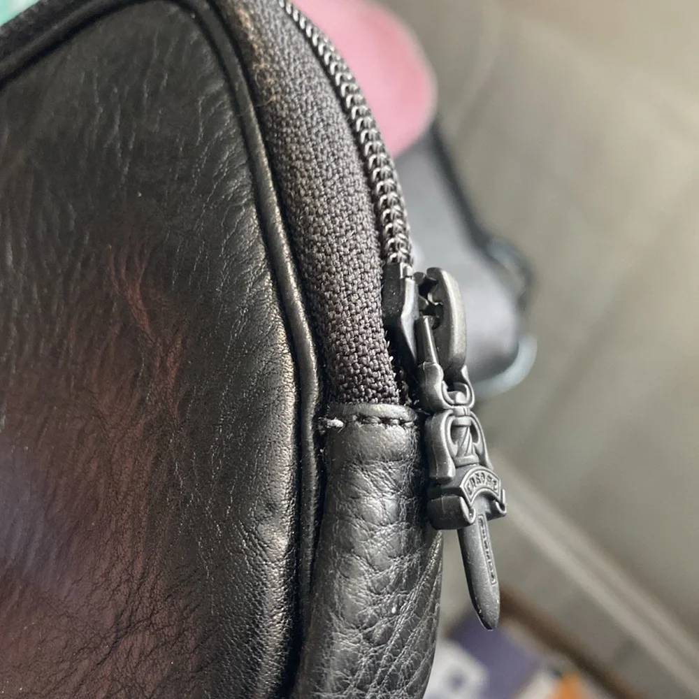 Black Chrome Hearts leather wallet